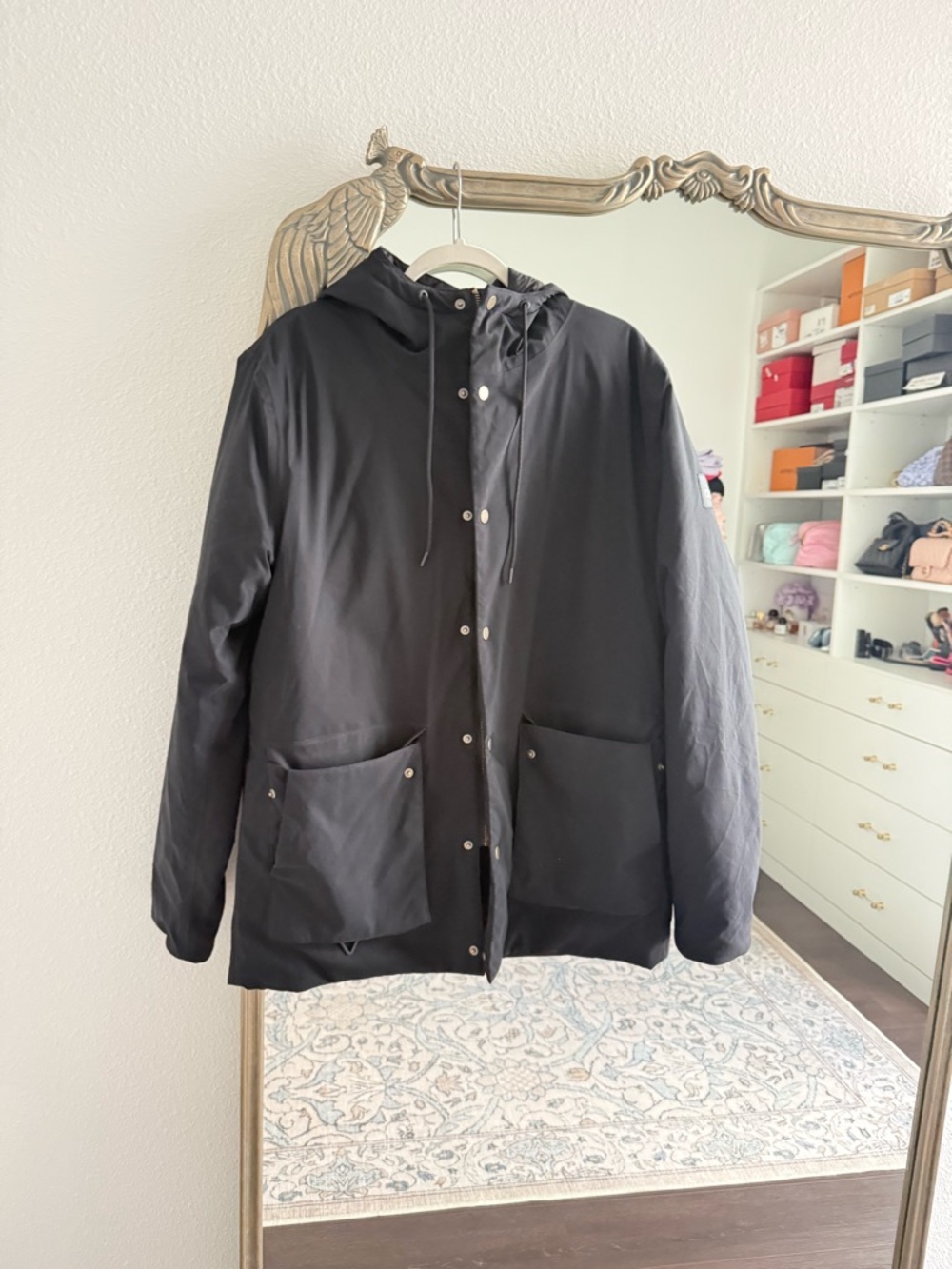 ALO Yoga Roam Black Lightweight Hooded Jacket men’s medium - Picture 2 of 6